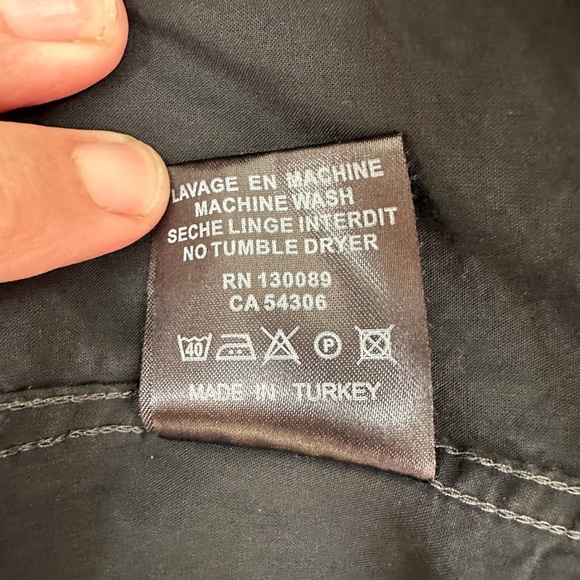 Jared Lang Gray & Black Two Toned Button Down Shirt Size Medium - Picture 4 of 12